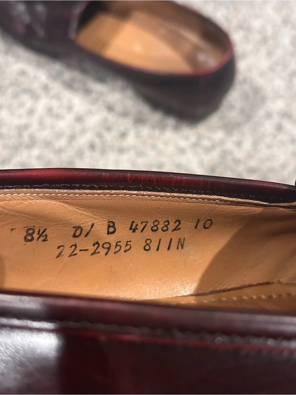 Johnston & Murphy Men's Burgundy Tassel Loafers